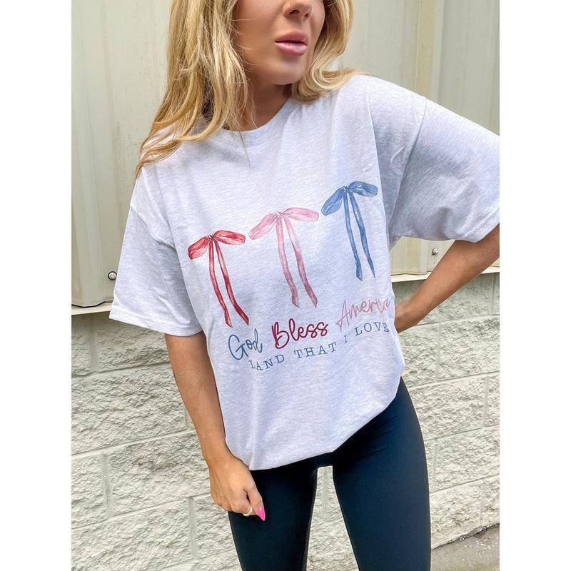 God Bless Graphic Top