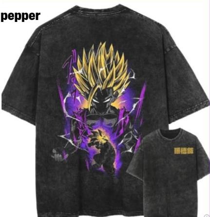 Gohan Back Print Vintage T-Shirt , for unisex , gift for anime fan Menswear Top Hoodie, Sweatshirt | InkThreadWorks.com
