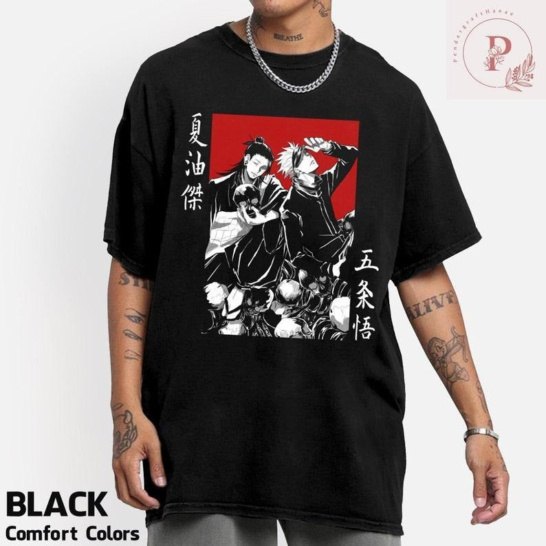 Gojo Satoru and Geto Suguru Shirt, Gojo Shirt, Geto Shirt, Anime Manga Shirt Hoodie, Sweatshirt | InkThreadWorks.com