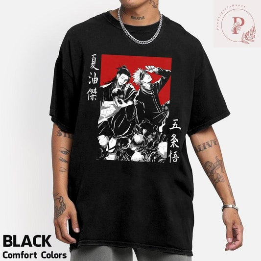 Gojo Satoru and Geto Suguru Shirt, Gojo Shirt, Geto Shirt, Anime Manga Shirt Hoodie, Sweatshirt | InkThreadWorks.com