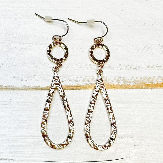Gold Circle Teardrop Earrings T-Shirts, Hoodie, Sweatshirt | InkThreadWorks.com
