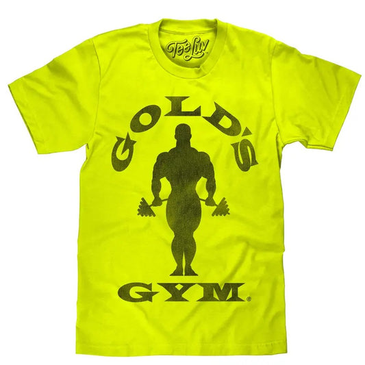 Gold's Gym Strongman T-Shirt - Neon Yellow Hoodie, Sweatshirt | InkThreadWorks.com
