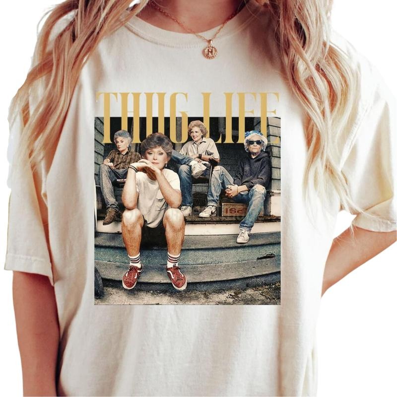 Golden Girls Thug Life The Golden Girls Fan T-Shirt DRG, Golden Girls Lover Gift, 80s TV Sitcom planbtwistedtea Hoodie,...