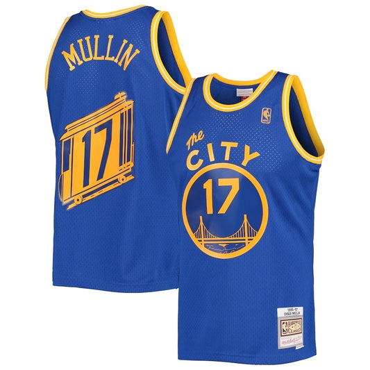 Golden State Warriors #17 Chris Mullin Mitchell & Ness 1996-97 Hardwood Classics Swingman Jersey - Royal