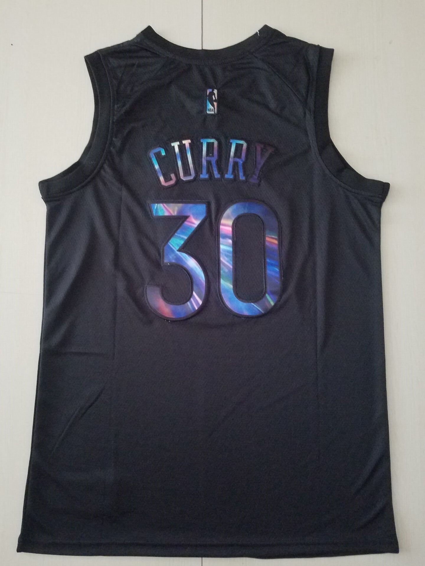 Golden State Warriors #30 Stephen Curry Black Rainbow S-XXL Style 1