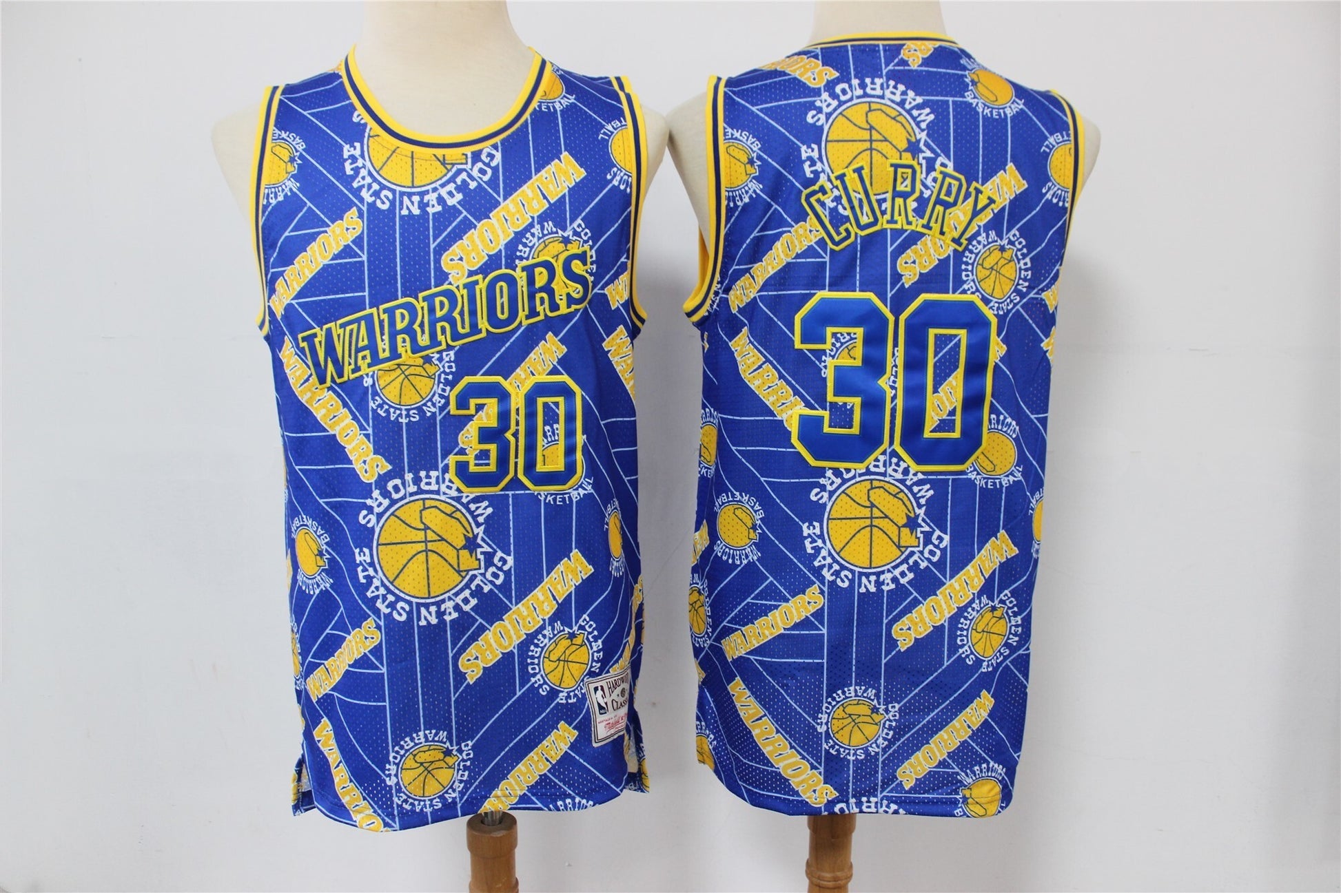 Golden State Warriors #30 Stephen Curry Warriors 30 # Blue Edition Limited Retro Jersey --hwc jersey tear up pack Swingman Jersey