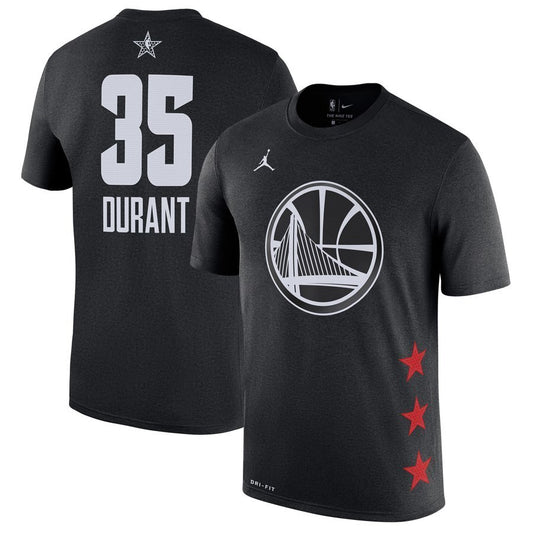 Golden State Warriors #35 Kevin Durant Black
