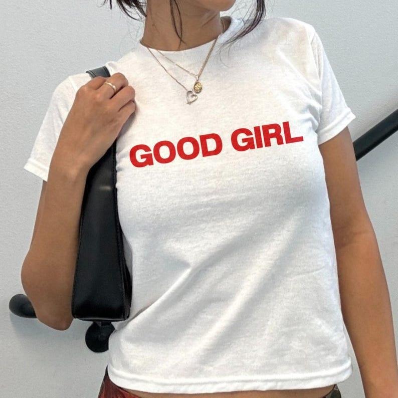 Good Girl Baby Tee Good Girl Romance Club Unhinged Feminist Baby Tee Coquette Aesthetic Feminism Baby Tee Book Lover...