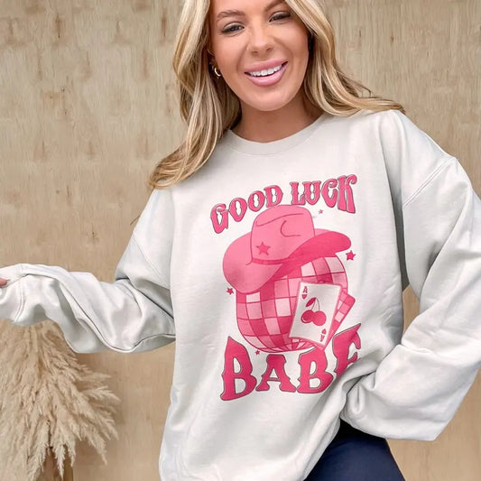 Good Luck Babe Graphic Top