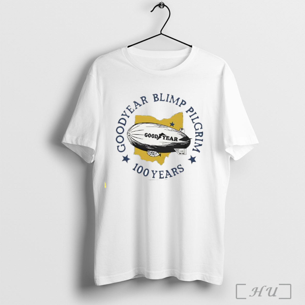 Goodyear Blimp Pilgrim 100 Years T Shirt