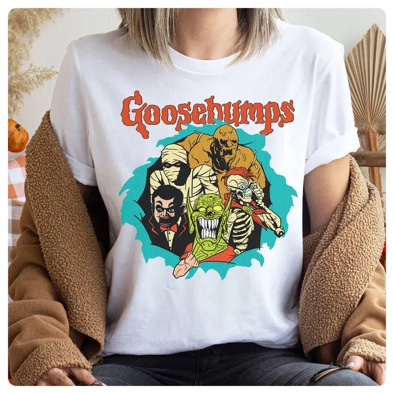 Goosebumps Halloween Shirt Goosebumps Tshirt,  land Shirt, R.L.Stine Goosebumps Shirt, Halloween Shirts,   Book Shirt...