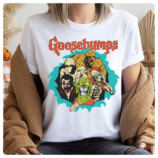 Goosebumps Halloween Shirt Goosebumps Tshirt,  land Shirt, R.L.Stine Goosebumps Shirt, Halloween Shirts,   Book Shirt...