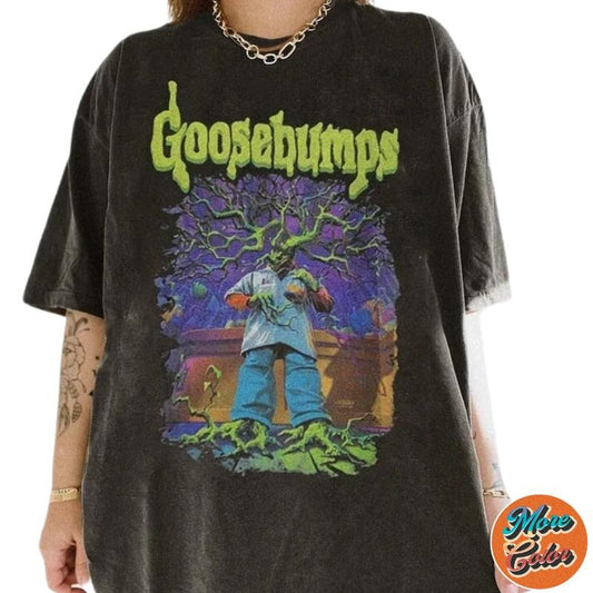 Goosebumps Movie Horrorland Shirts, Cotton Unisex T-shirt, Crew Neck, Size S- 3XL, Menswear Top, Womenswear Top Underwear Streetwear