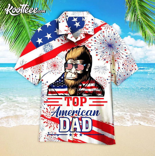 Gorilla 4th Of July Aloha Hawaiian Shirt