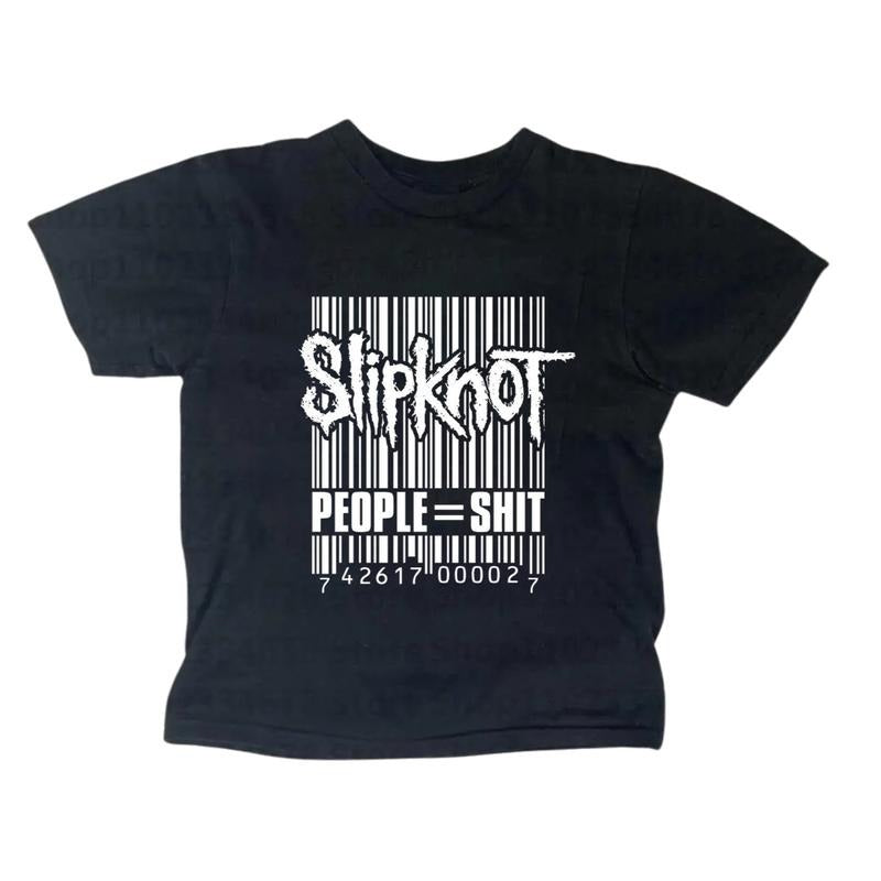 Gothic Emo Girl Top, Metal Gothic Rock Band Baby Tee, Scene Clothing 2000s, Y2k Top Women Streetwear, Casual Cotton Short...