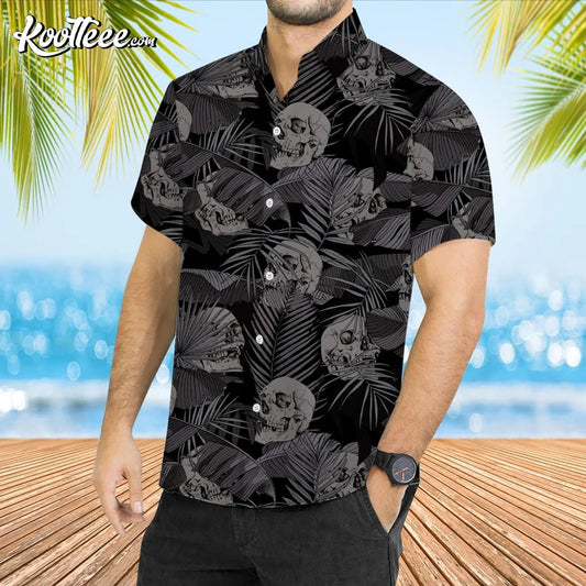 Gothic Skull Goth Men Hawaiian Shirt