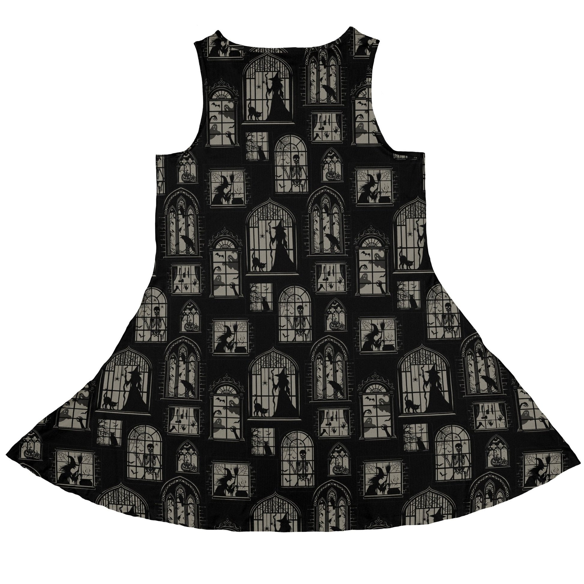 Gothic Windows Sleeveless Dress