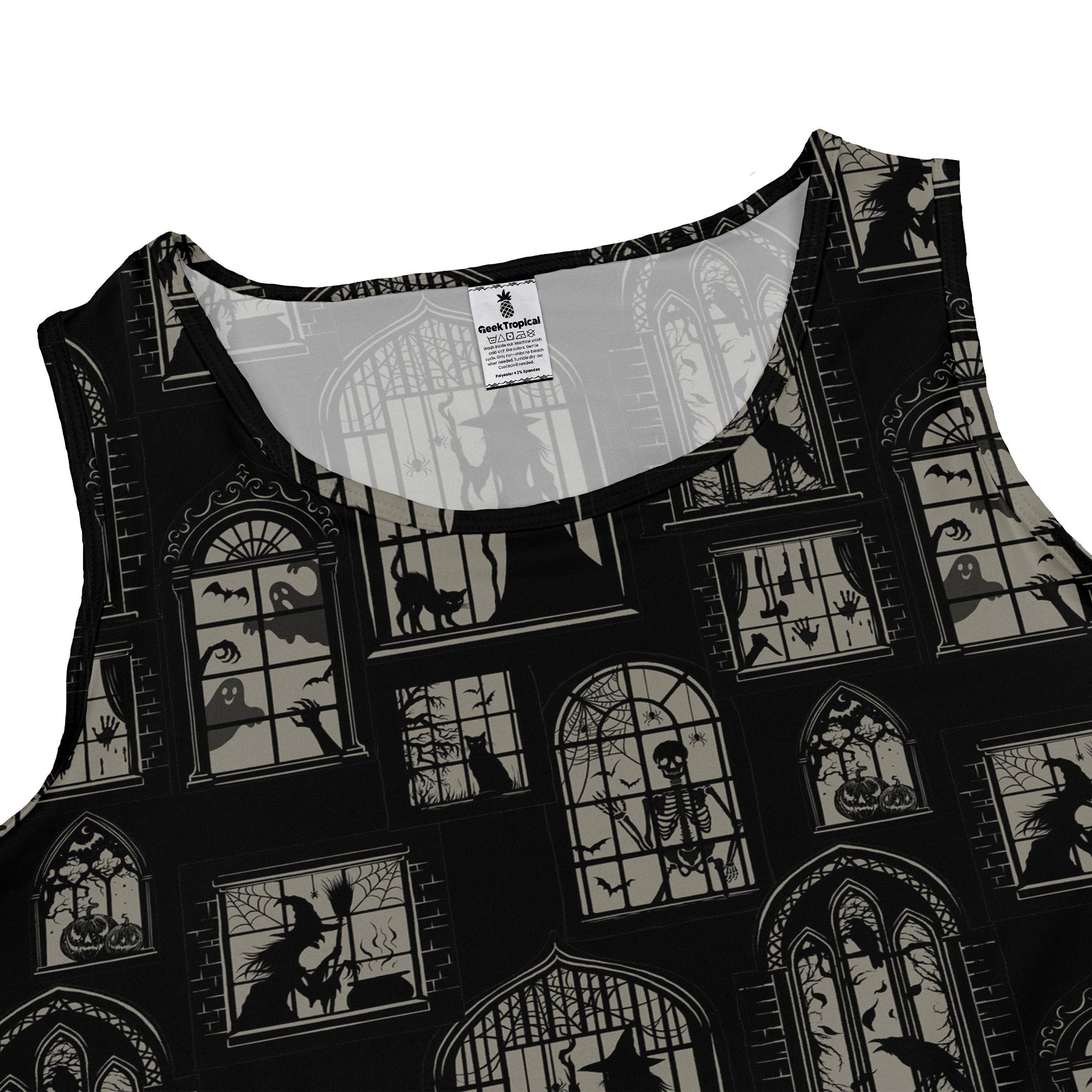 Gothic Windows Sleeveless Dress