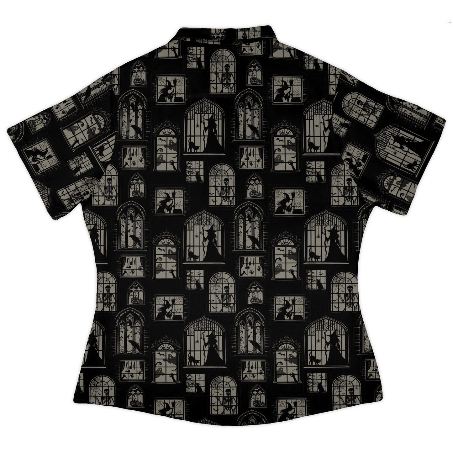 Gothic Windows Curvy Button Up Shirt