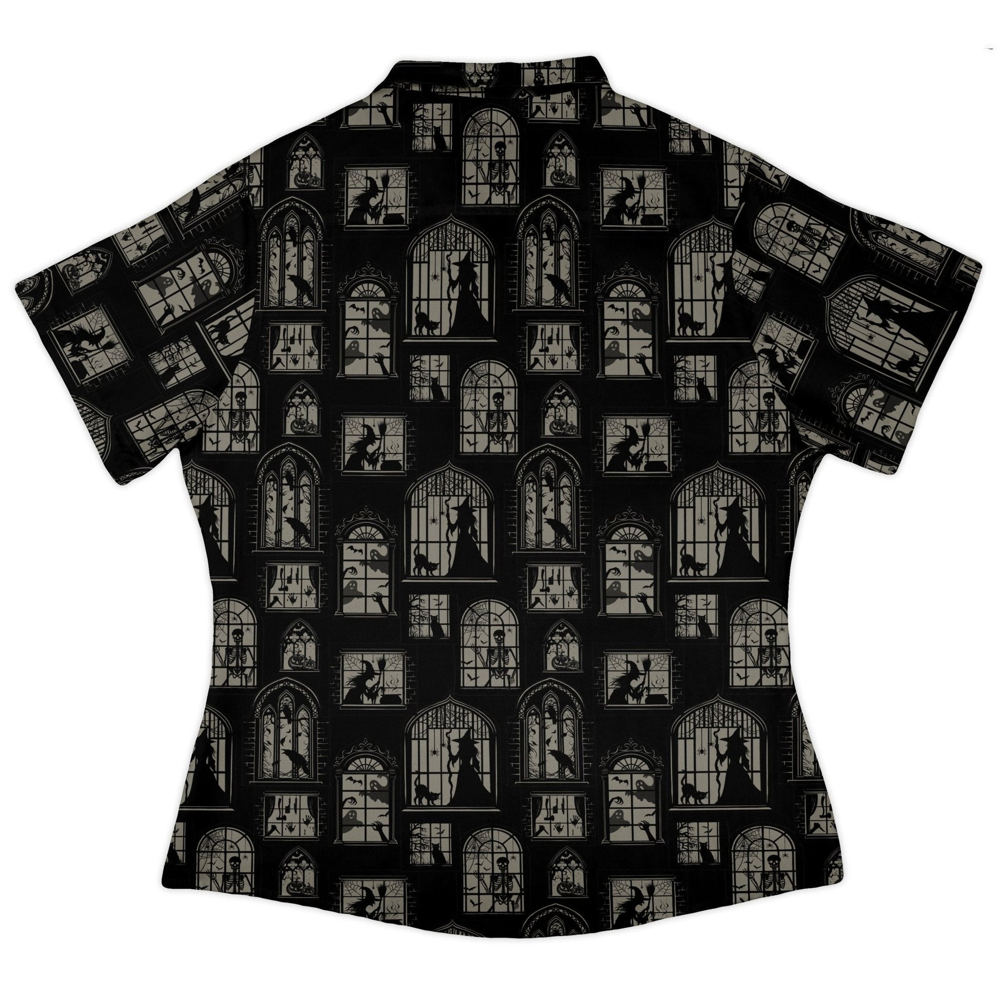 Gothic Windows Curvy Button Up Shirt