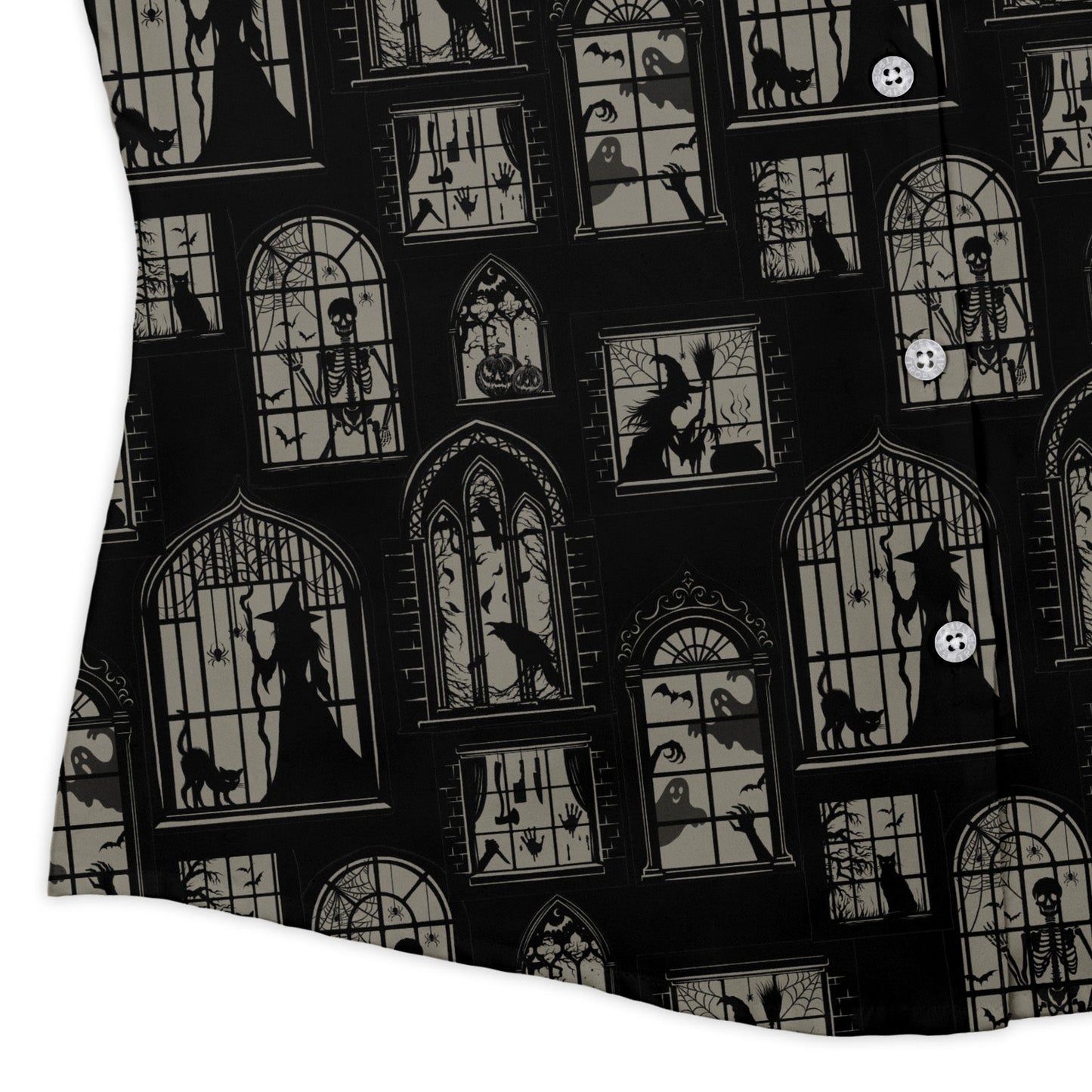 Gothic Windows Curvy Button Up Shirt