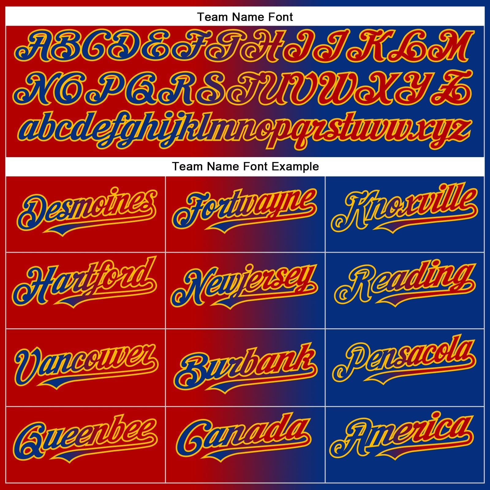 Custom Royal Red-Gold Authentic Gradient Fashion Baseball Jersey