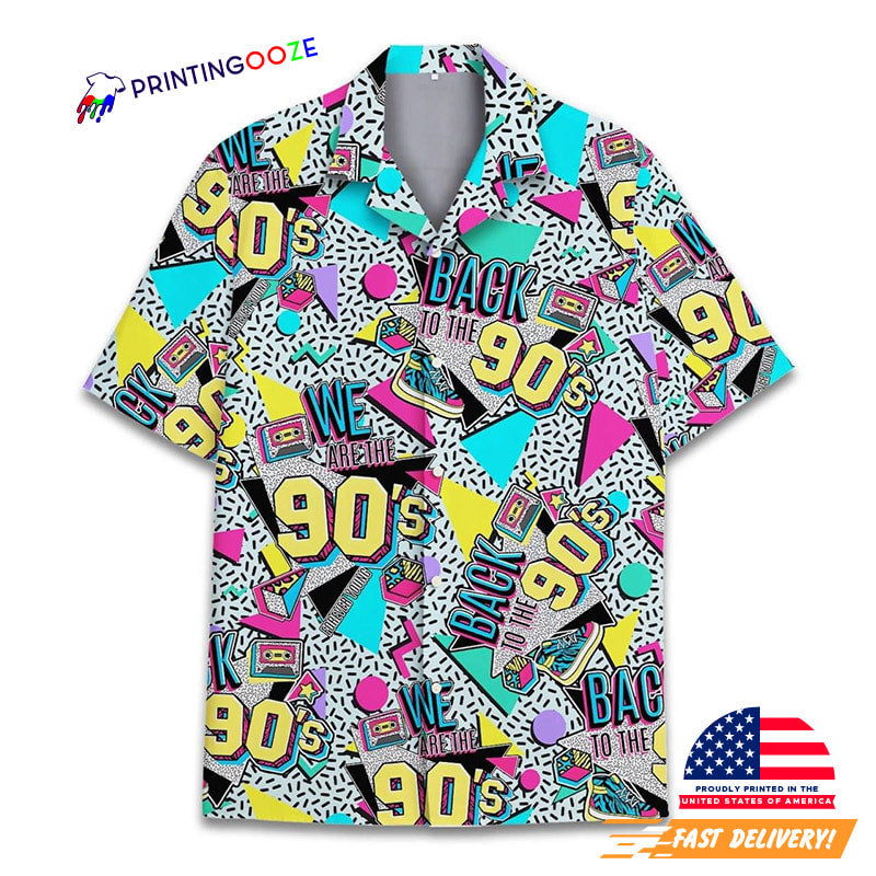 Graffiti Back The 90’s Hawaiian Shirt