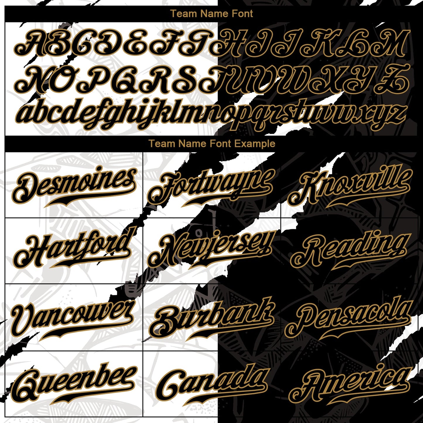 Custom Graffiti Pattern Black-Old Gold 3D Authentic Baseball Jersey