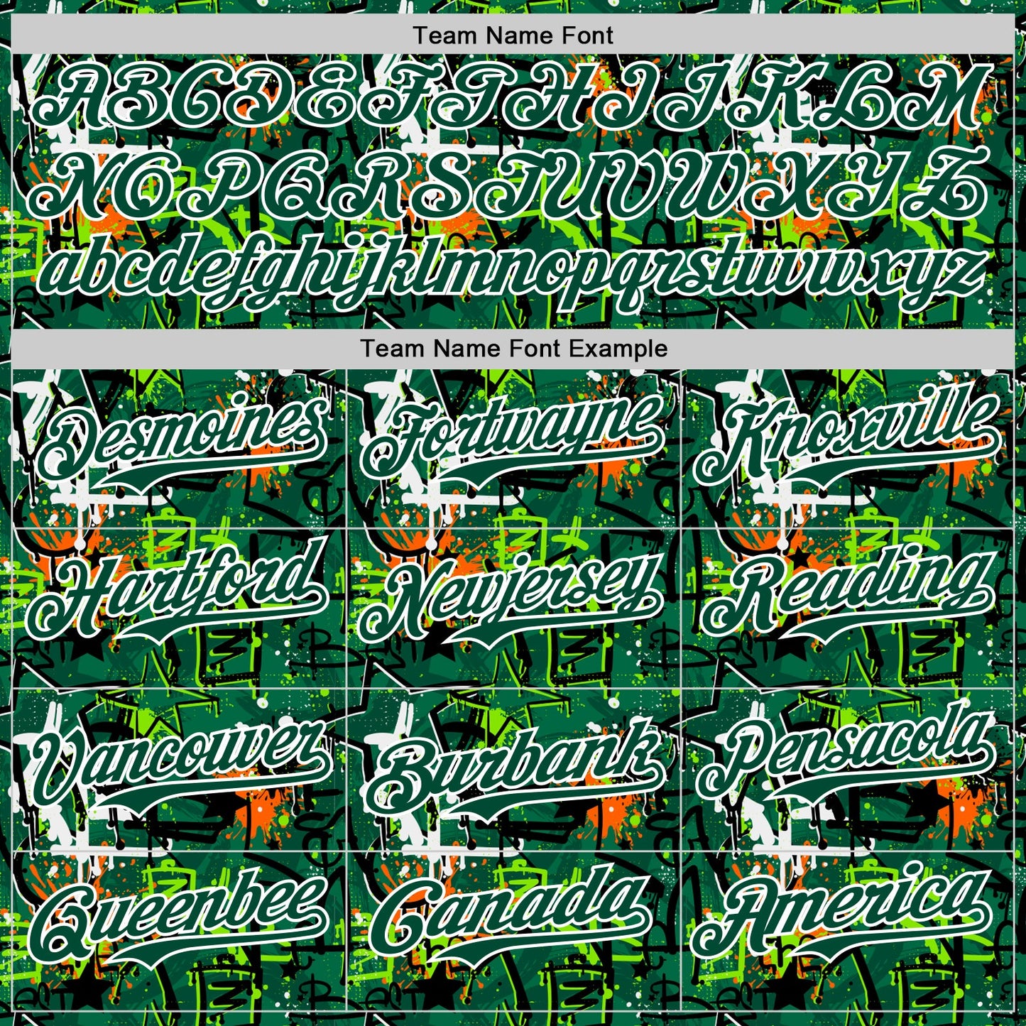 Custom Graffiti Pattern Green-White Splatter Authentic Baseball Jersey