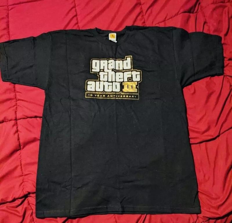 Grand Theft Auto 3 10th year anniversary Shirt Cotton Menswear Hoodie, Sweatshirt | InkThreadWorks.com