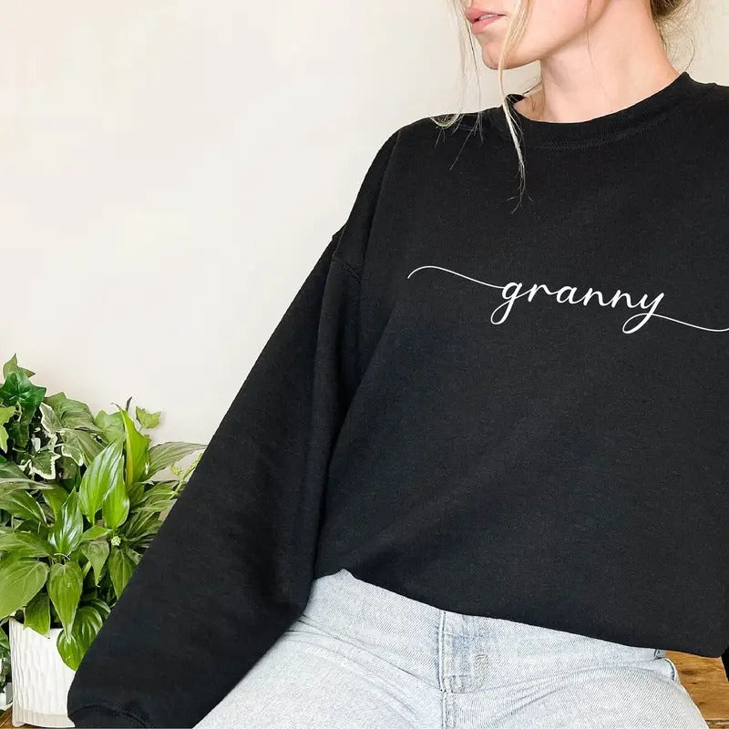 Granny Sweatshirt Grandma Casual Comfort Fit Womenswear T-Shirts, Hoodie | InkThreadWorks.com