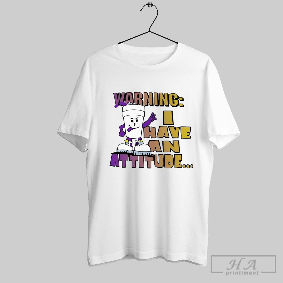 Grape Juice Boys Warning I Have An Attitude T Shirts