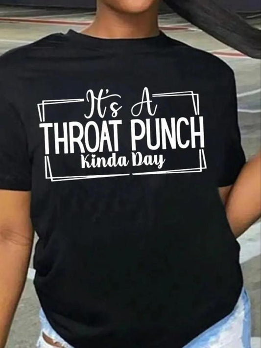 Graphic Women's Letter Print Round Neck Tee, Summer Clothes Women, Trendy Casual Short Sleeve Crew Neck T-shirt for Daily Wear, Ladies Summer Outfit