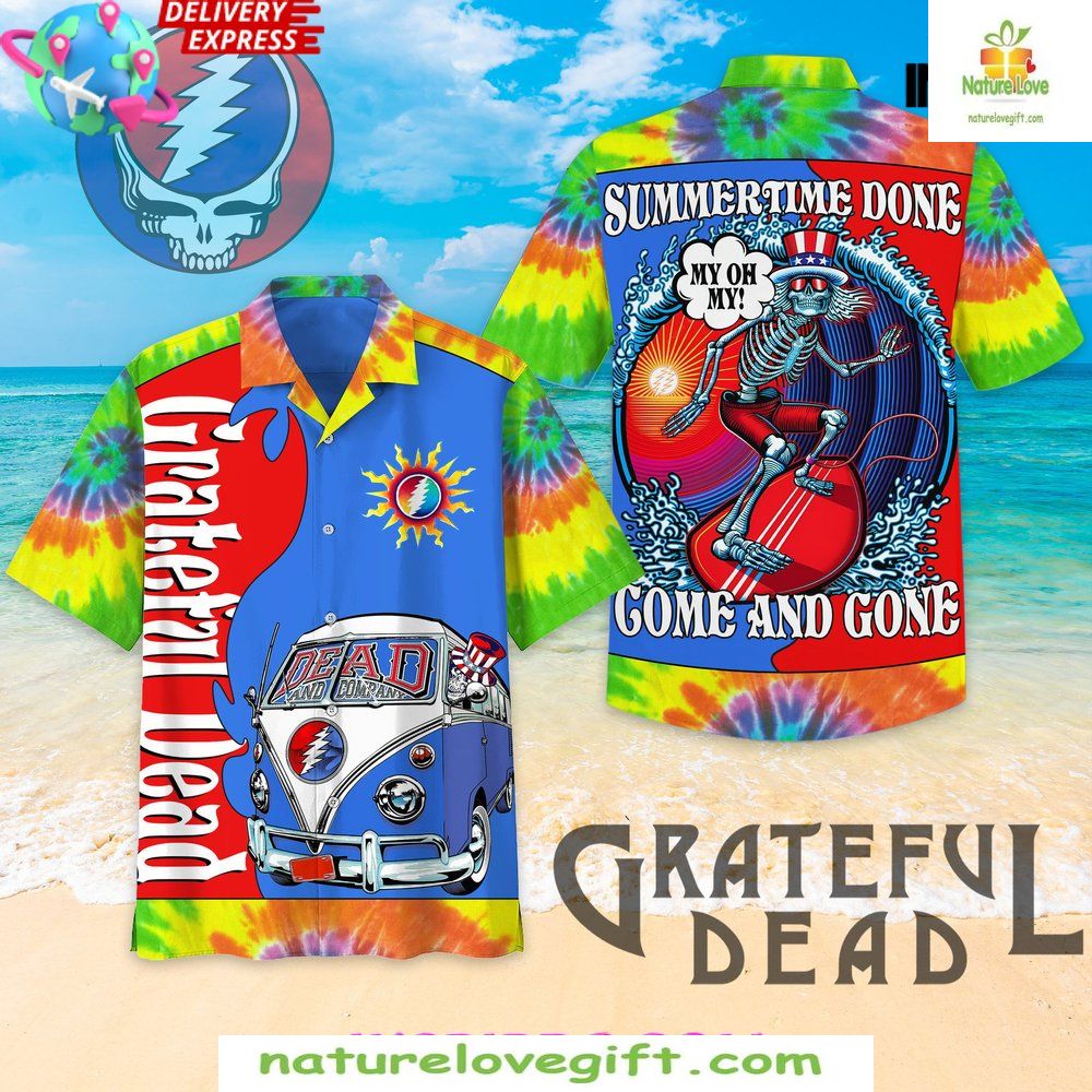 Grateful Dead Hawaiian Shirt Summer Design