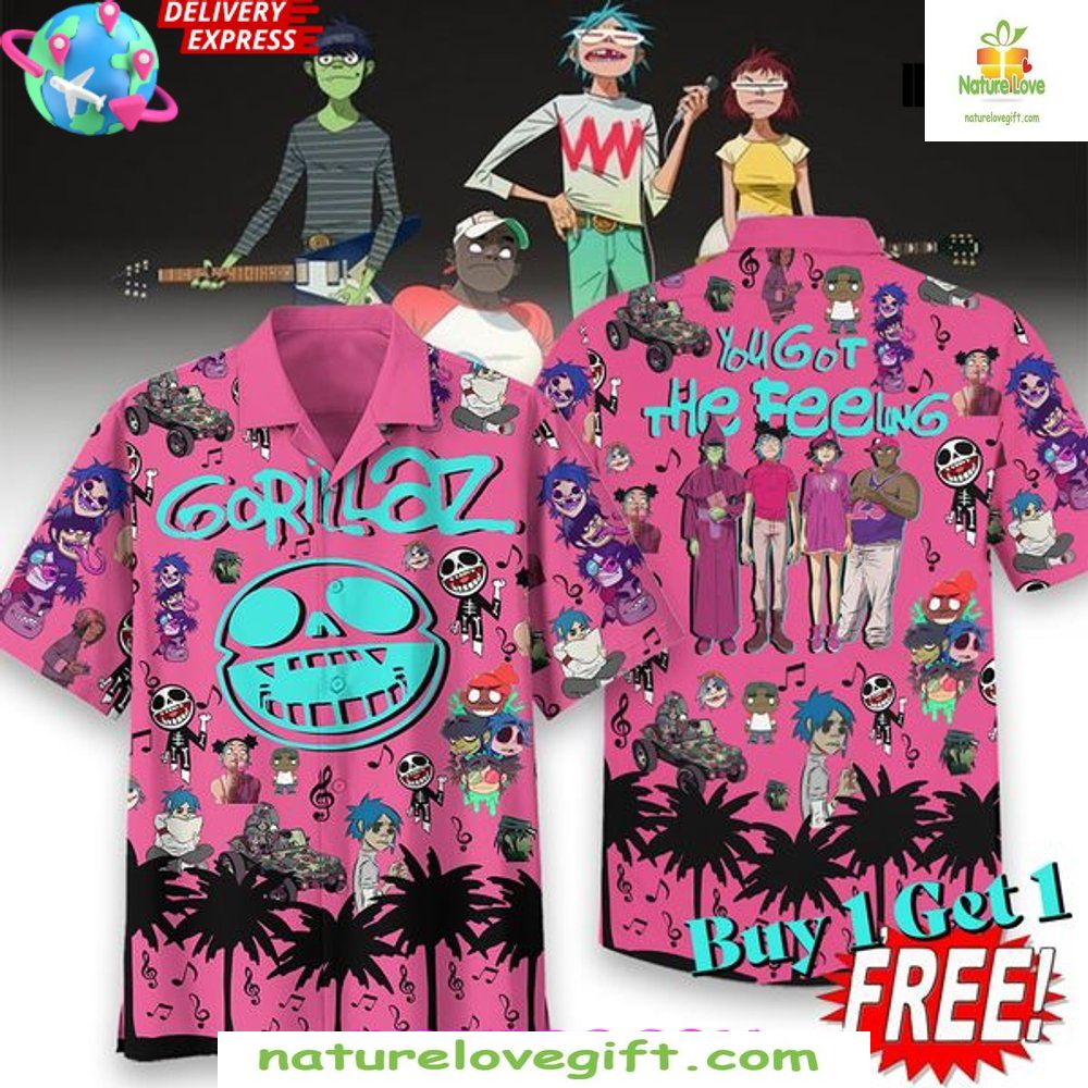 Gorillaz You Got The Feeling Music Hawaiian Shirt