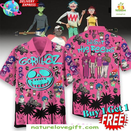 Gorillaz You Got The Feeling Music Hawaiian Shirt