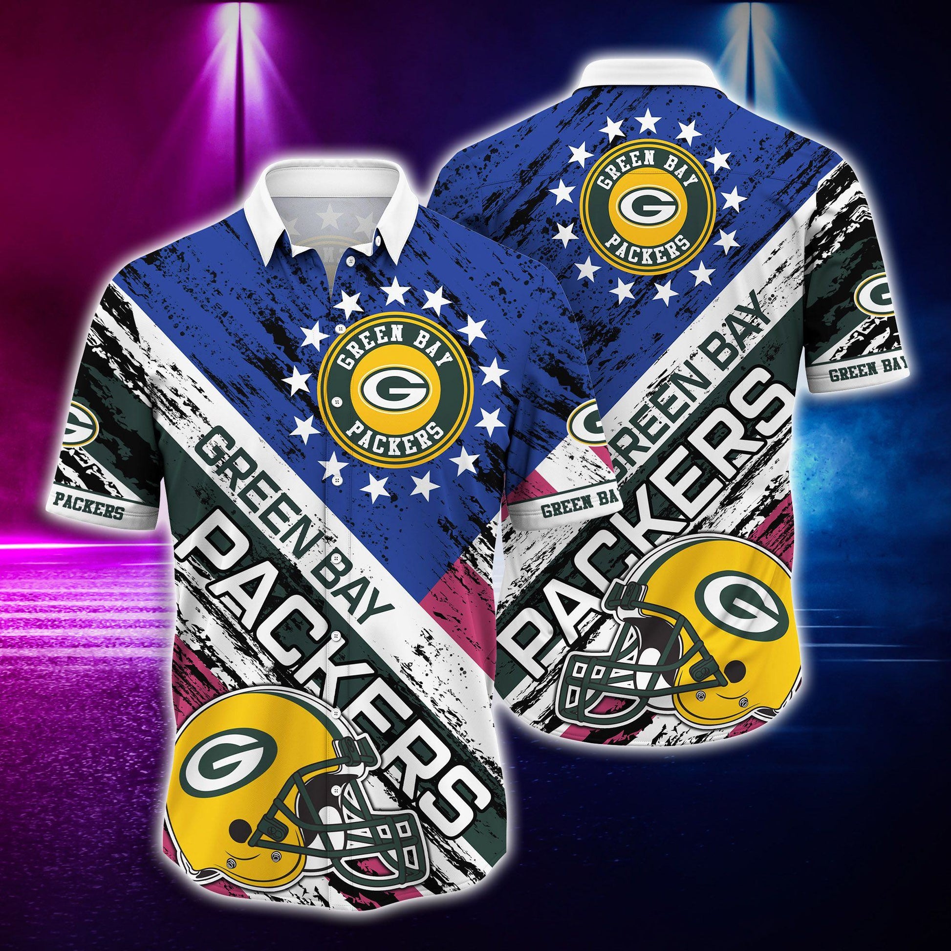 Green Bay Packers Hawaiian Shirt AllStar Power Design 299670