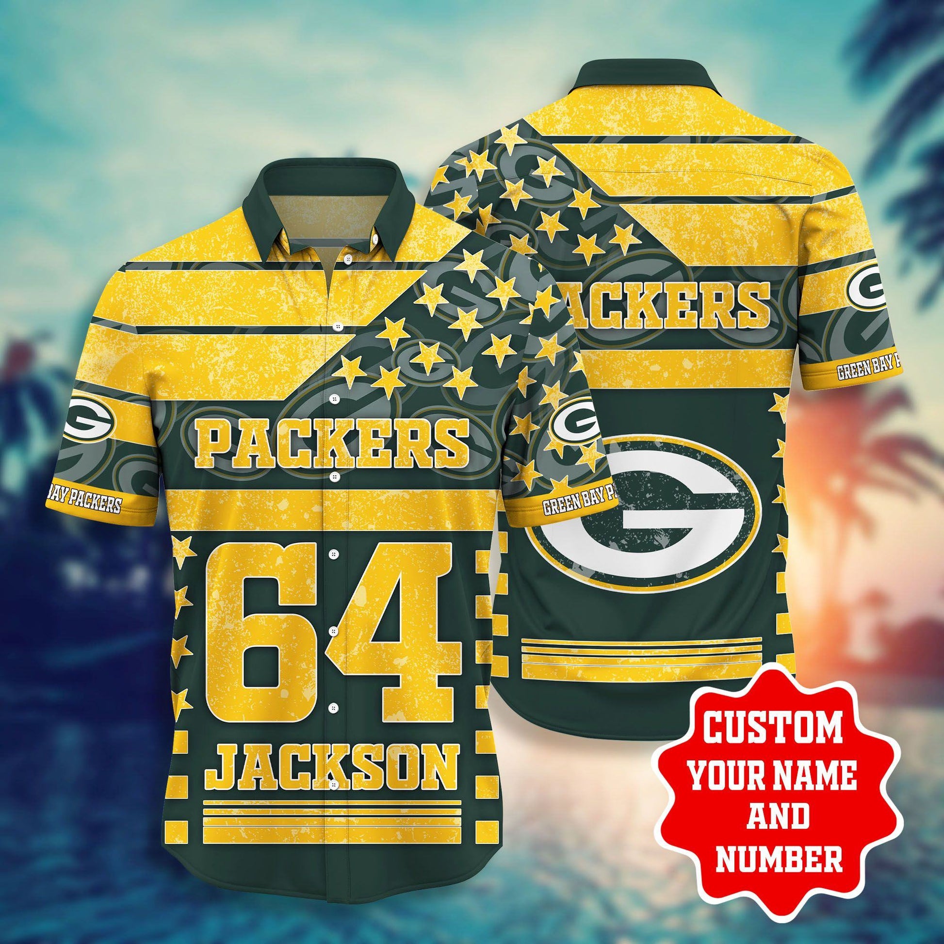 Green Bay Packers Hawaiian Shirt Golden Glory Design 517916
