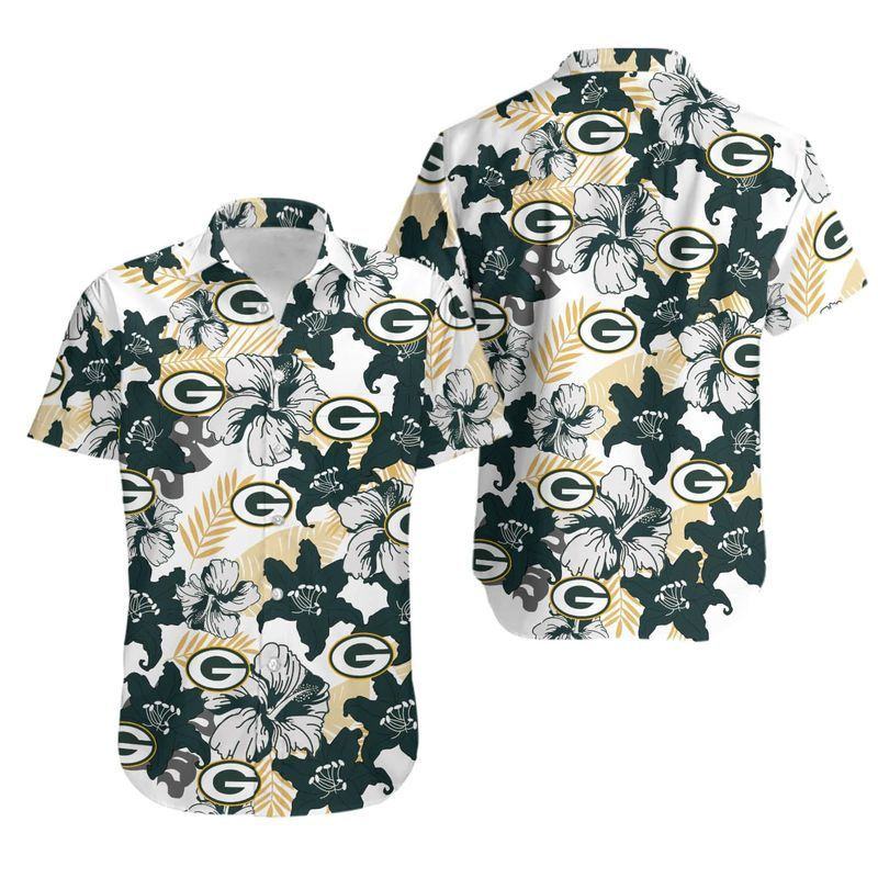 Green Bay Packers Hawaiian Shirt Hibiscus Breeze 919293