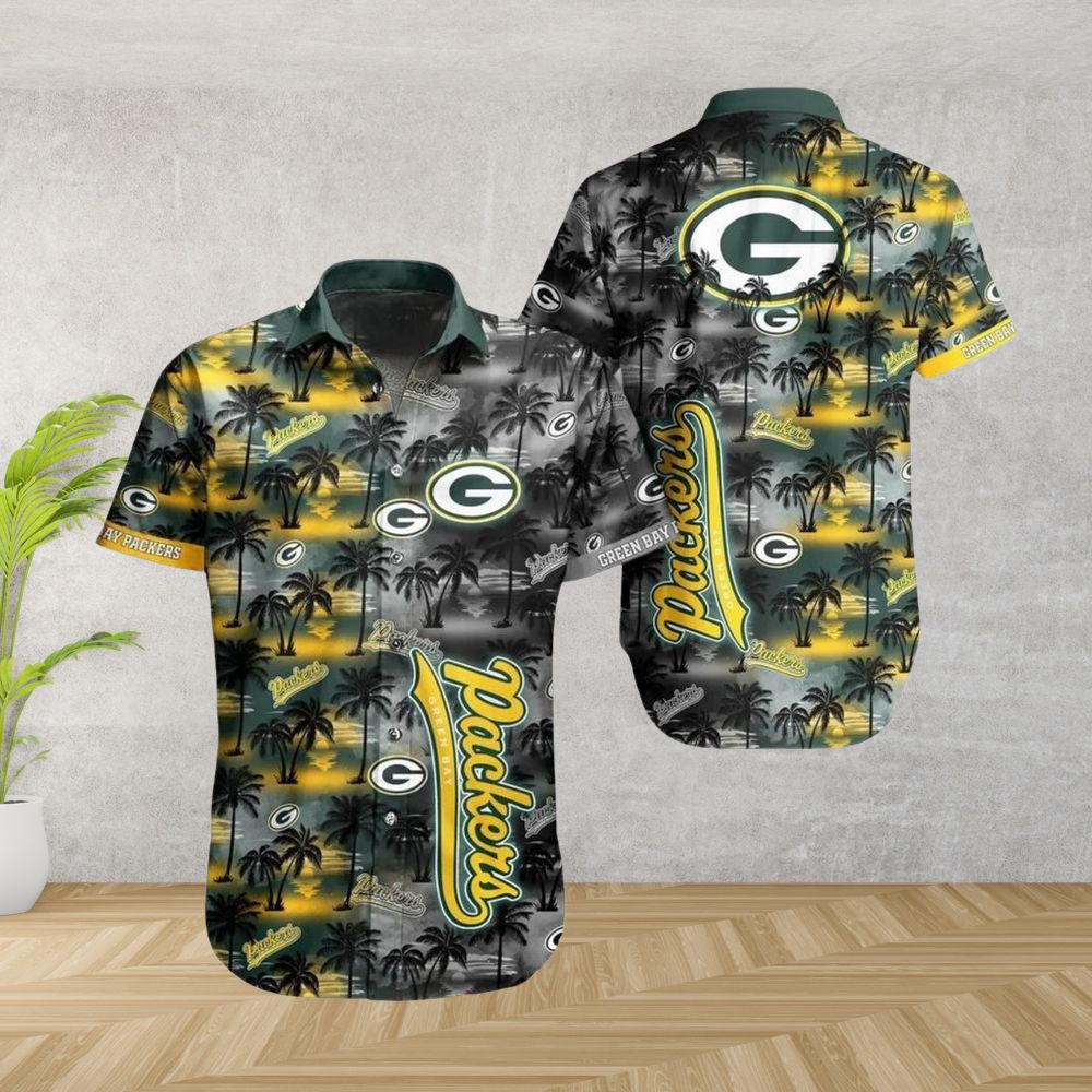 Green Bay Packers Hawaiian Shirt Island Nightfall Design 956542