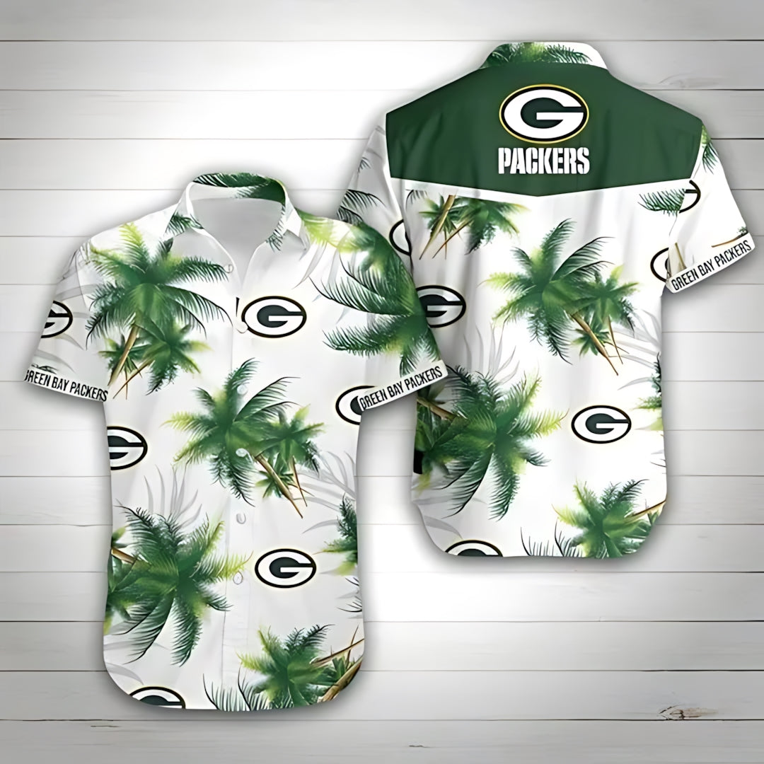 Green Bay Packers Hawaiian Shirt Palm Paradise Design 502332