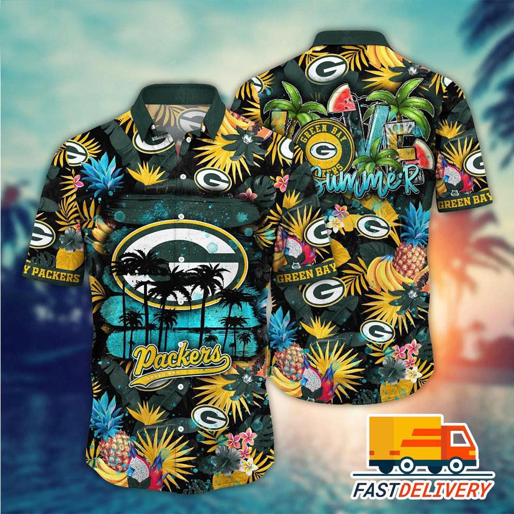 Green Bay Packers Hawaiian Shirt Summer Vibes 852506