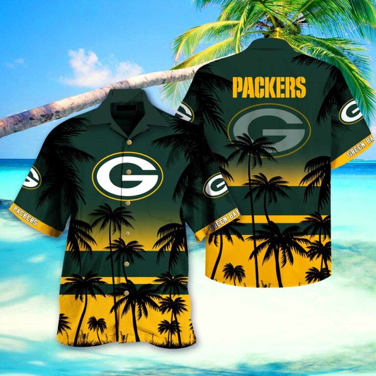 Green Bay Packers Hawaiian Shirt Tropical Vibe 360913