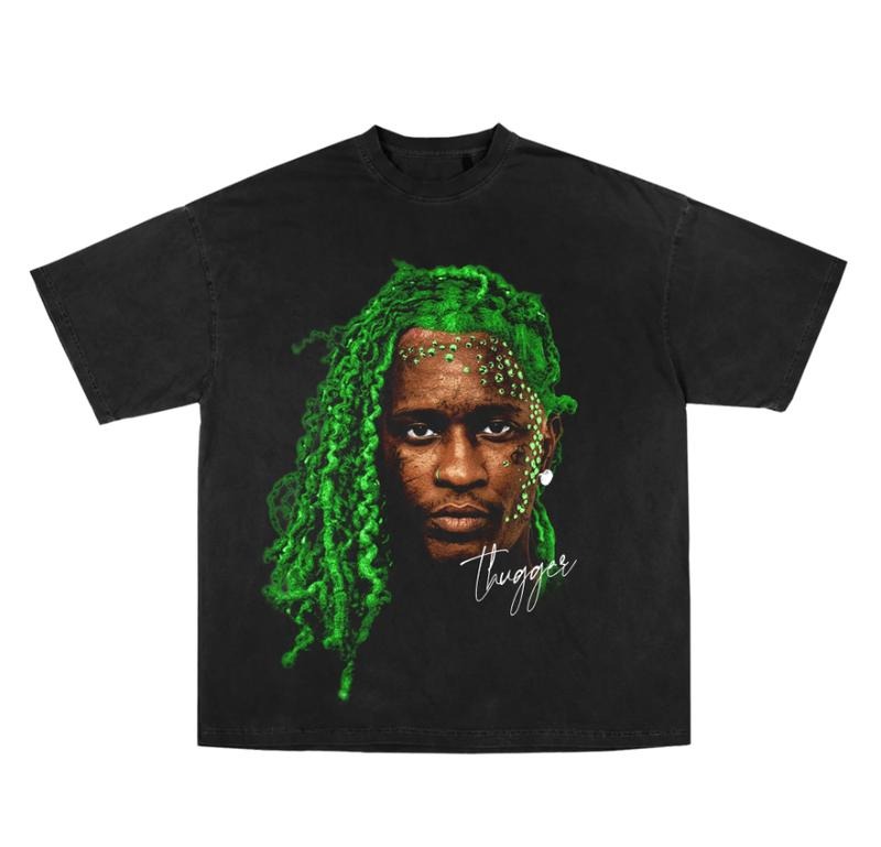 Green FREE THUGGG GRAPHIC TEE