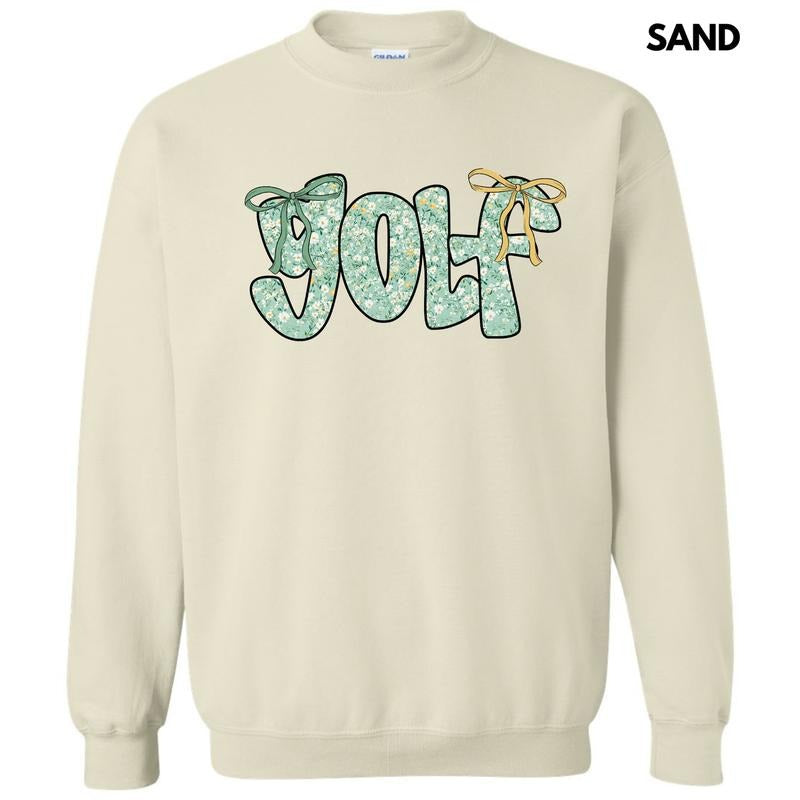Green Floral Golf Sweatshirt 'NLB' T-Shirts, Hoodie | InkThreadWorks.com