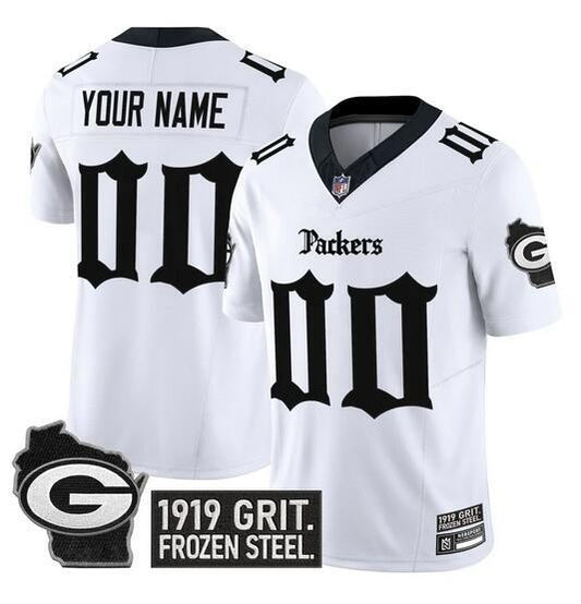 Green Bay Packers Customized White F.U.S.E. 'Gothic Frozen Tundra Edition'
