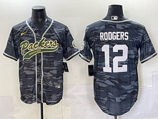 Green Bay Packers #12 Aaron Rodgers Packers Collaboration Style 1