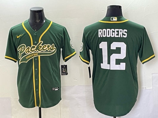 Green Bay Packers #12 Aaron Rodgers Packers Collaboration Style 5
