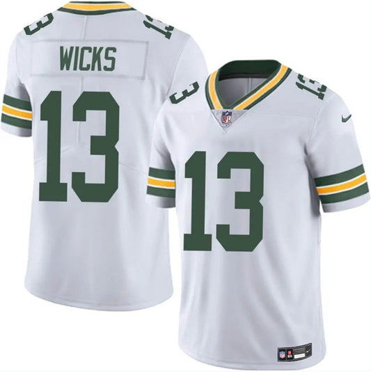 Green Bay Packers #13 Dontayvion Wicks White 2025 Vapor Untouchable Limited