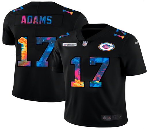Green Bay Packers #17 Davante Adams Rainbow Edition